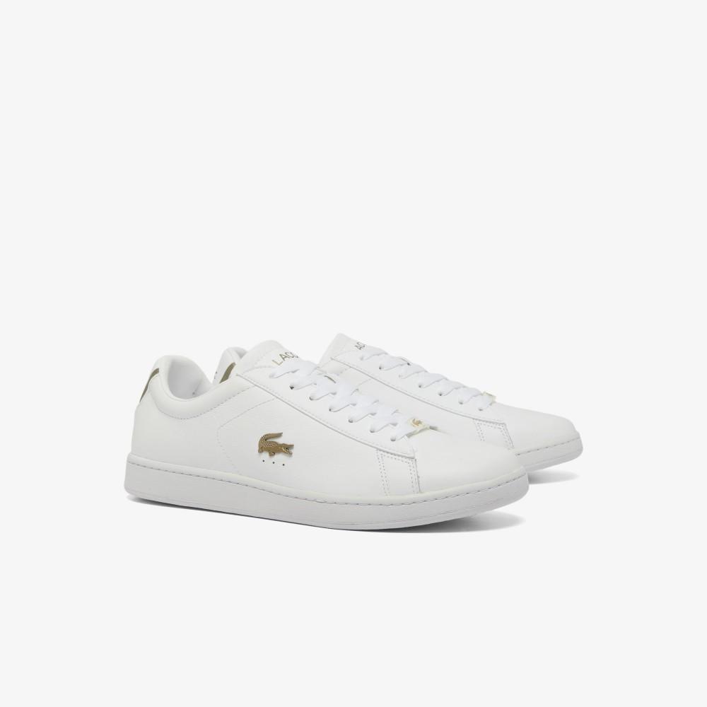 [lacoste] Men's Carnaby Evo Leather Platinum Detail Sneakers RZ0006M54N21G