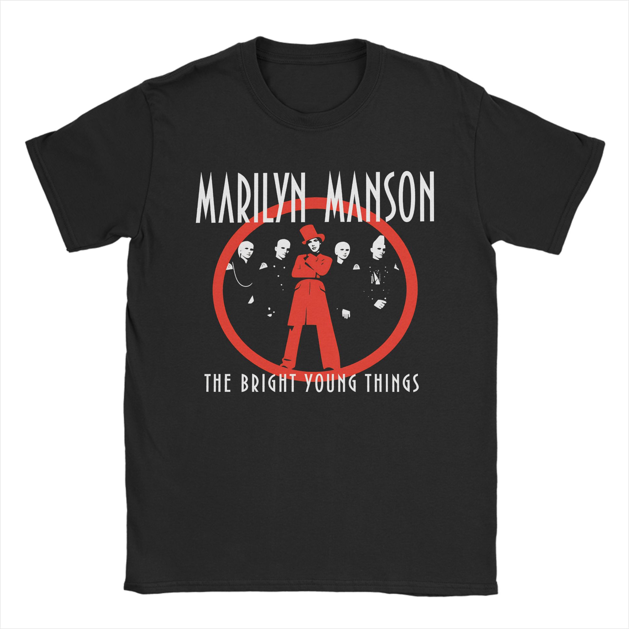 Marilyn Manson Winterland TShirt for Men  Novelty 100 Cotton Tees Round Neck Short Sleeve T Shirt Plus Size Clothing S