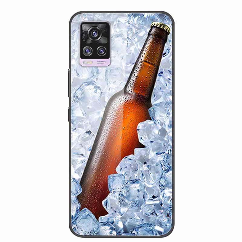 6.44" Tempered Glass Case For Vivo V20 Pro Case V 20 Pro Soft Bumper Hard Back Cover For Vivo V20 Pro 2020 Phone Case Coque Para