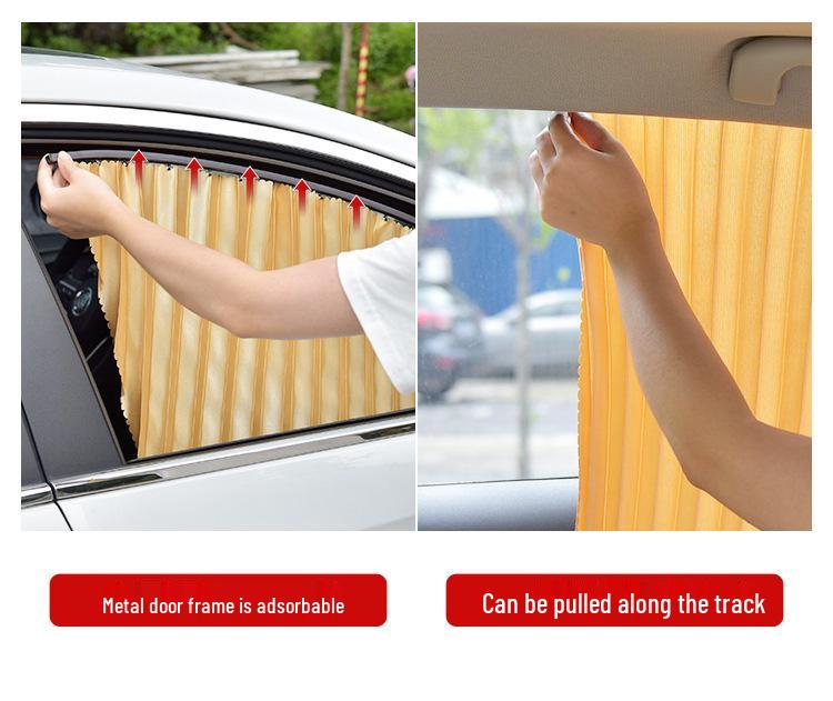 Universal Magnetic Car Sun Shade - Side Window Heat Insulation Curtain