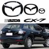 Fit for Mazda CX7 CX-7 Car 19cm Front Emblem 14cm Rear Trunk Badge Sticker Plastic Auto Steering Wheel Badge Accessories