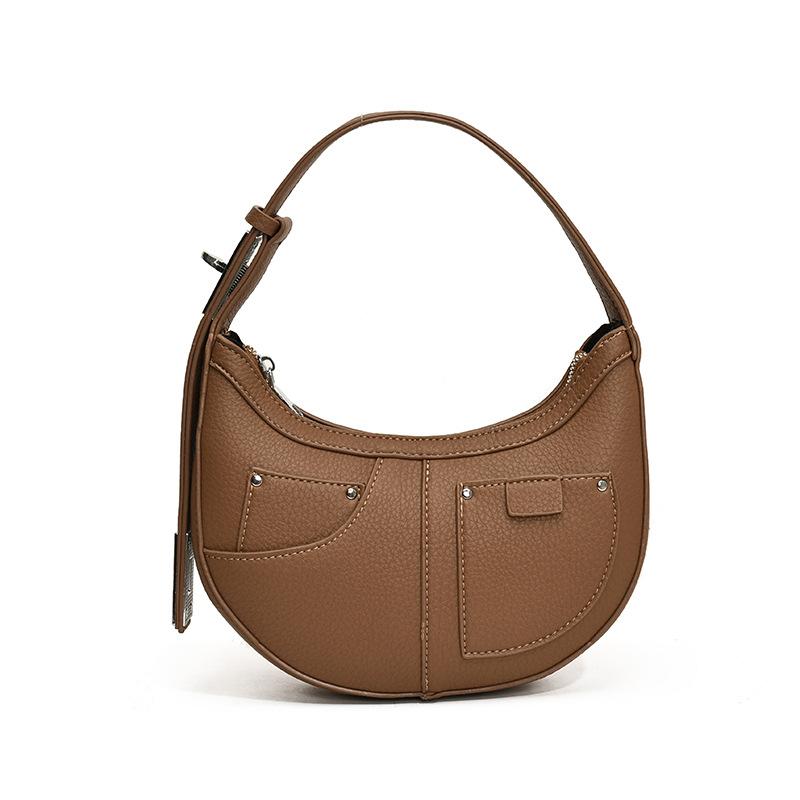 Underarm Bag Versatile Simple Casual Shoulder Crescent Bag Small Satchel