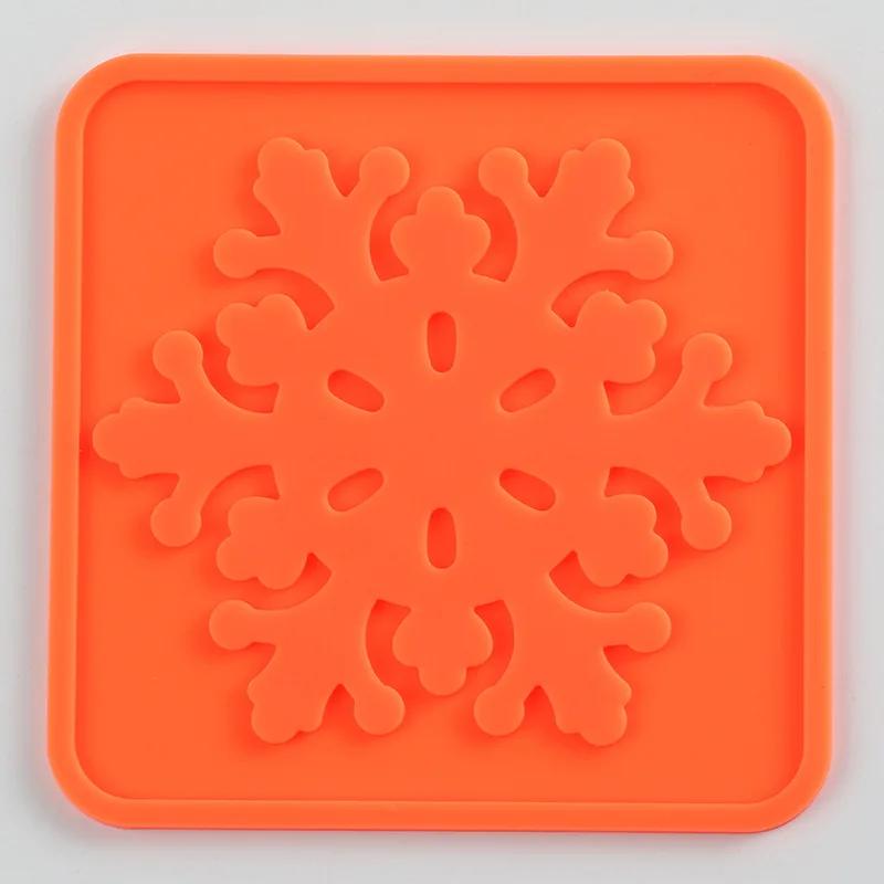 Square Silicone Coasters Non-slip High Temperature Resistant Waterproof Coaster Placemats Home and Decoration Kitchen Utensils