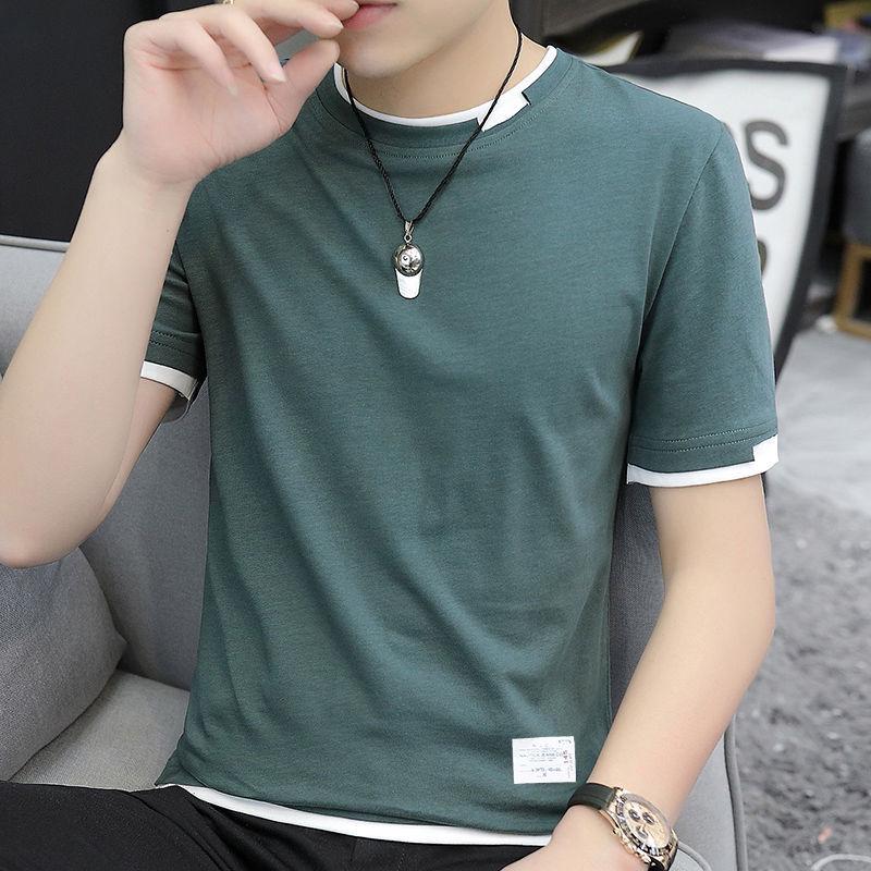 

Чоловіча літня модна бавовняна футболка з коротким рукавом 2025 року L