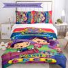 3pcs Custom Name ABC Monsters Bedding Set Duvet Cover Closure Includes 1 Duvet Cover & 2 Pillowcases for All Seasons Bedroom Decor