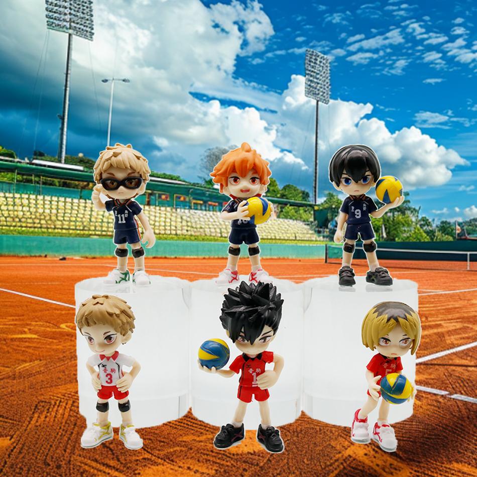 New Shoyo Hinata And Tobio Kageyama Volleyball Action Figures Q Version PVC Collectible Dolls for Kids Gift Toy