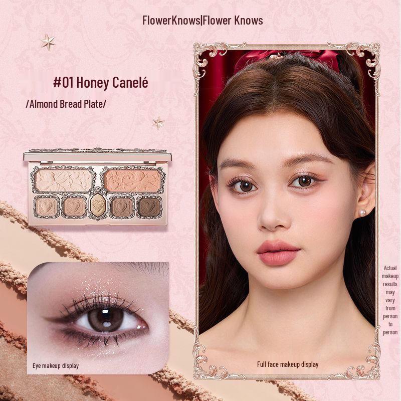 Hua Zhi Xiao Erdbeer-Cupid-Gesichtspalette: Einfach aufzutragender Lidschatten, Rouge, Highlighter mit feiner Pudertextur.