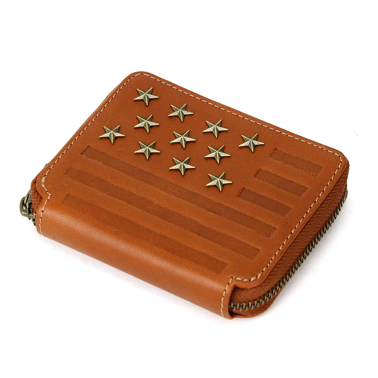 

Bifold Wallet Round Zipper Coin Purse Furne AX9002 Chocolate 43 [Avirex]