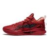 Li Ning Flash 8 Premium Amortecimento de Choque Antiderrapante Resistente ao Desgaste Tênis de Basquete Cano Baixo Masculino sneaker Vermelho ABAS005-5