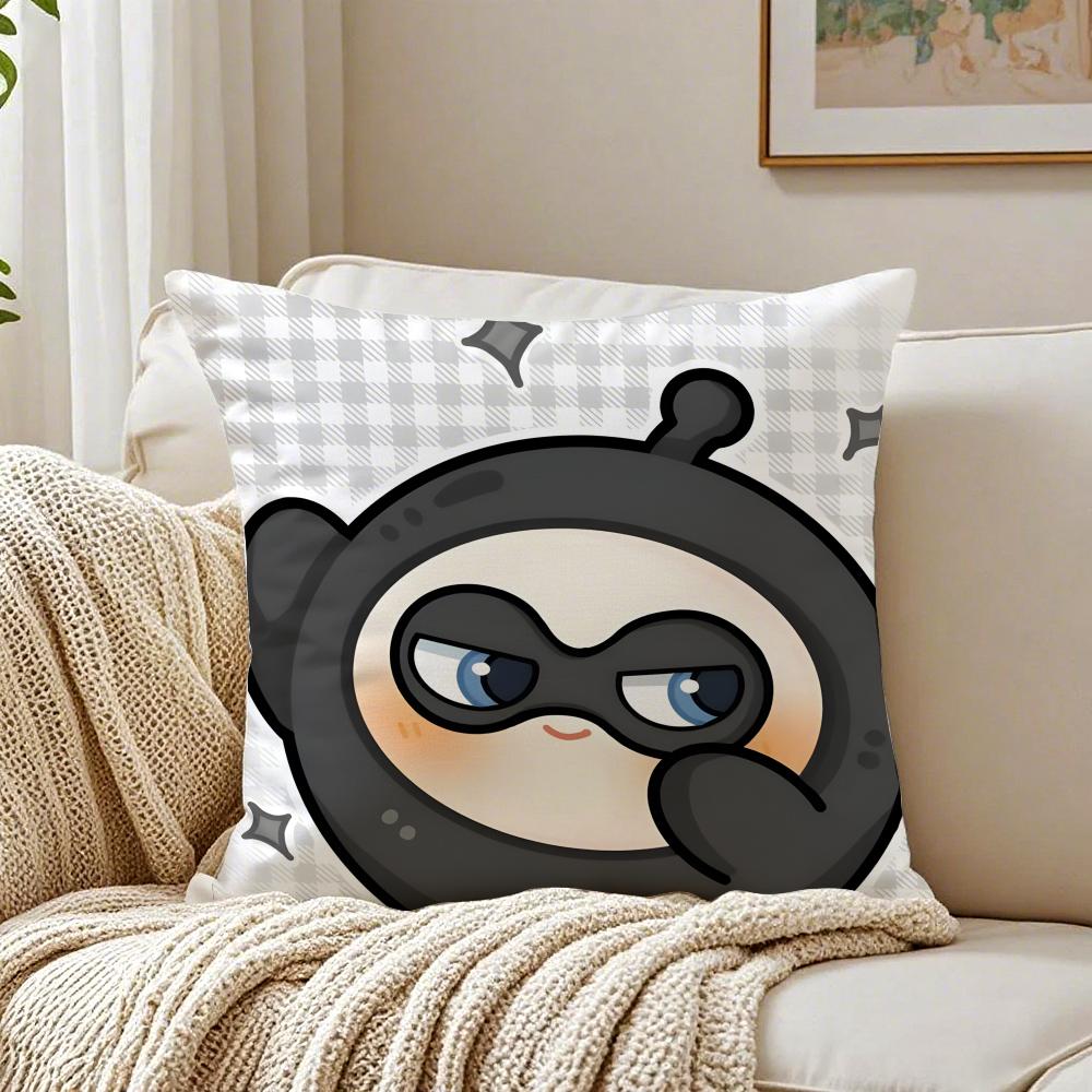 

Simple fashion lovely EEggy Party Cushion Cover Linen Pillowcase Soft for Sofa Bed Home Room Decor 30x30cm