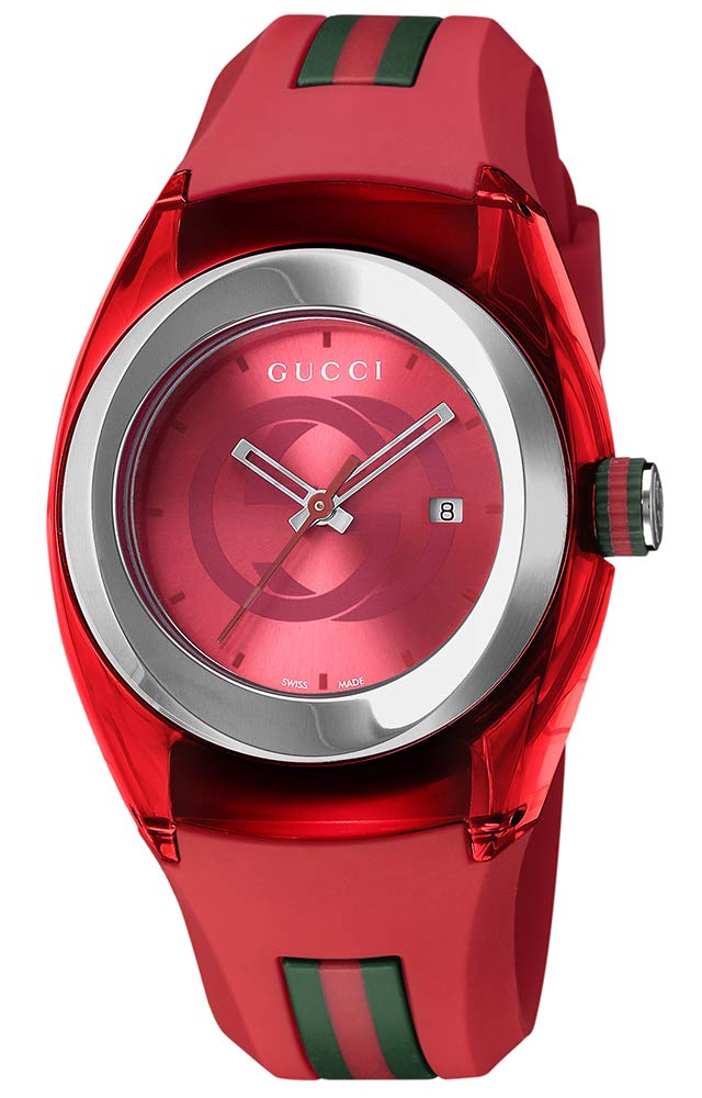 

Gucci SYNC Red Quartz Water Sapphire Used Watch, 35mm, YA137303, Women s, Dial, Movement, Resistant, Crystal,
