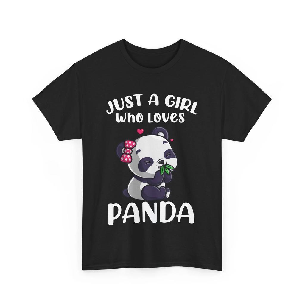 Just A Girl Who Loves Pandas Shirt, Panda Animals Lovers Women Girls Cute Shirt