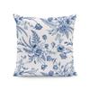 18x18 Watercolor Floral & Butterfly Pillow Cover for Spring/Summer Farmhouse Decor