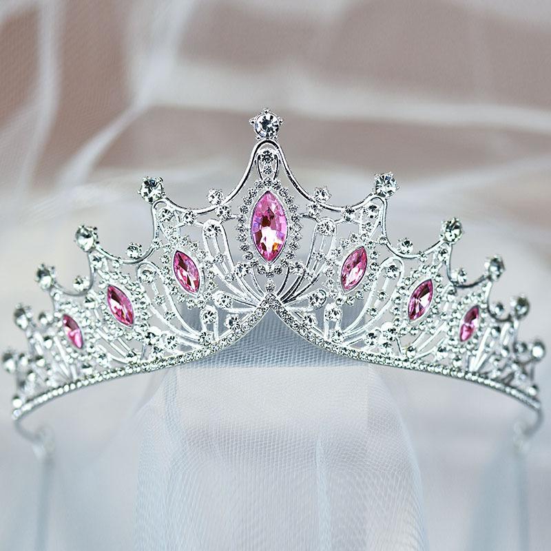 Bridal Crown Headband Headband Wedding Korean Style Birthday Adult Gift Crystal Crown Princess Dress Hair Accessory