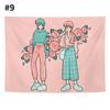 Tapestry Wall Hanging Art Girl   Cloth Painting  Background   Room Decoration
