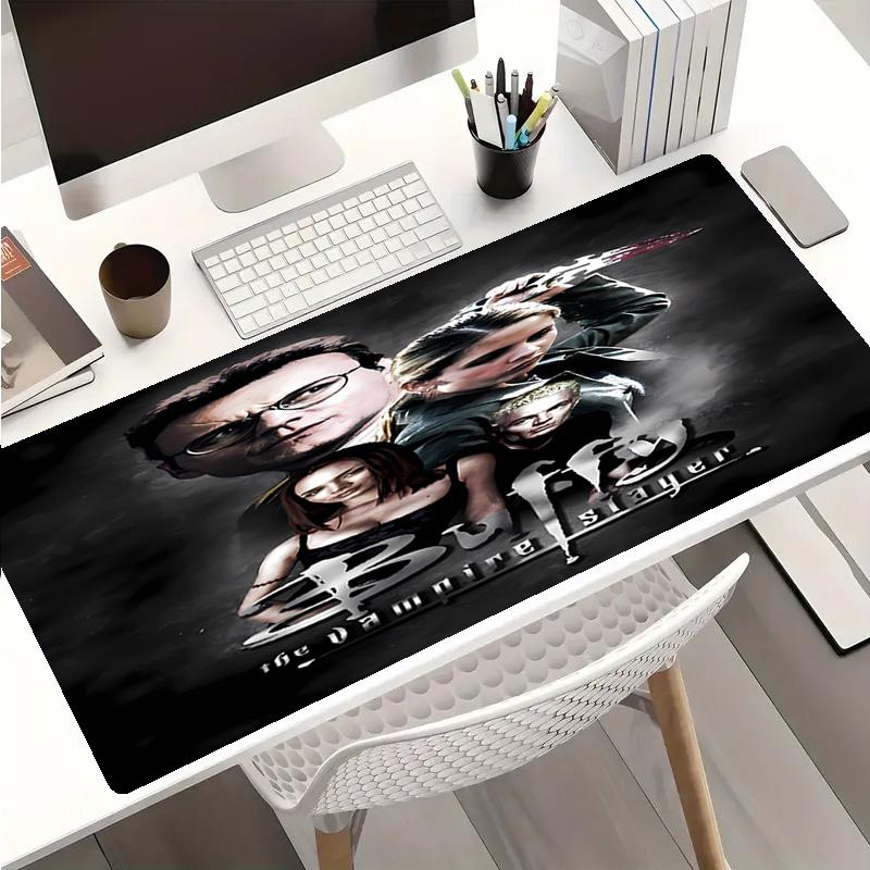 Buffy the Vampire Slayer Theme Premium Non-slip Mouse Pad with Stitched Edges,Durable Rubber Material,for Desktop & Gaming Great Gifts