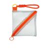 Outdoor Kawaii Clear Mesh Bag Portable Dopamine Color Mini Coin Purse Small Item Bag Rope Design Lipstick Cosmetic Bag Outdoor