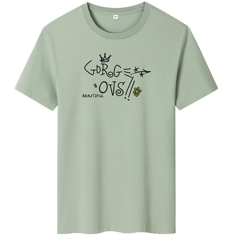 

Мужская модная 7-цветная футболка с короткими рукавами из чистого хлопка