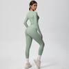 Shaved Tight Yoga Suit Set, Casual Quick Drying Fitness Suit, Outdoor Running Sports Two-Piece Set For Women