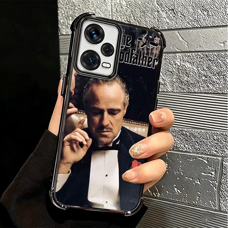 The Godfather TV Soft Phone Case For Xiaomi Redmi Note 14 15 Pro Plus 13 12 11S 11T 5G 10 9S 9 Plating Anti-Fall Fundas