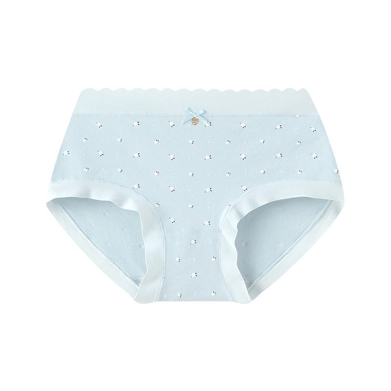 Sweet And Cute Underwear Pure Cotton Women, Bow-Printed Girl Underwear, Women'S Seamless Underwear Women