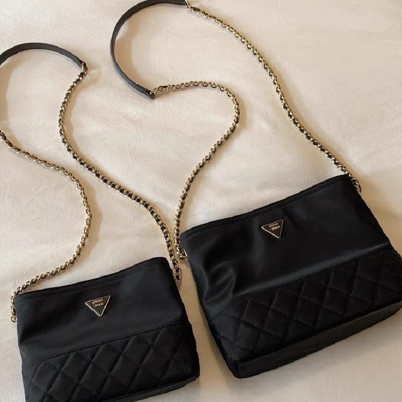 

Женская сумка через плечо Nanfeng Chio2nd с черной золотой цепочкой - Летняя коллекция 2024