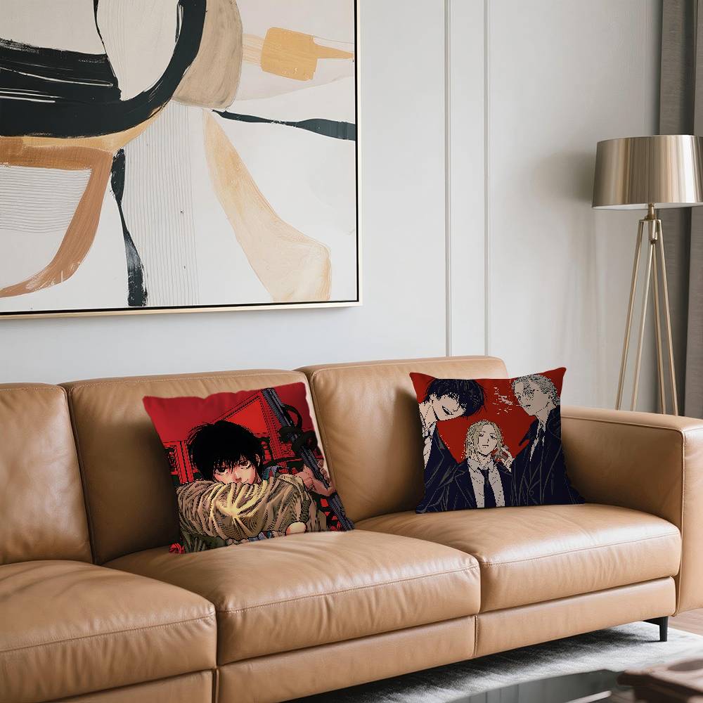 S-SakamotoO Anime Pillow Cushion Cover Pillowcase Living Room Sofa Home Decor Customized
