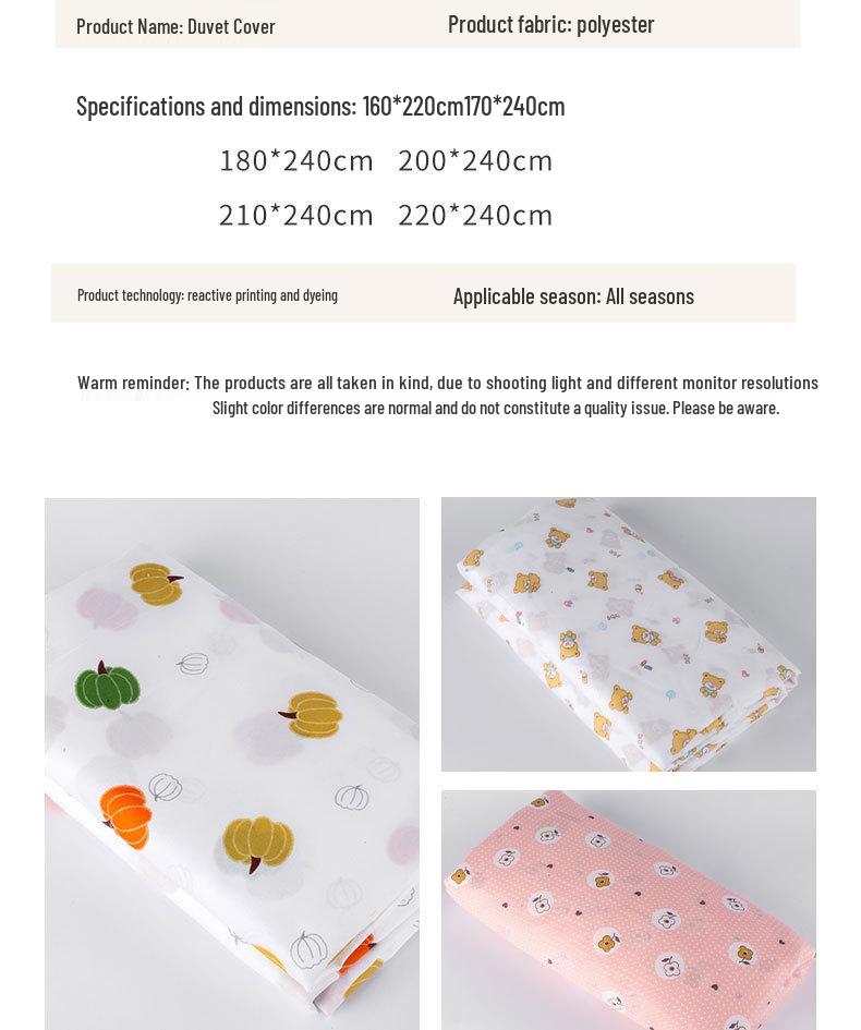 Baumwoll-Seiden-Steppbettbezug mit innerer Wattefüllung