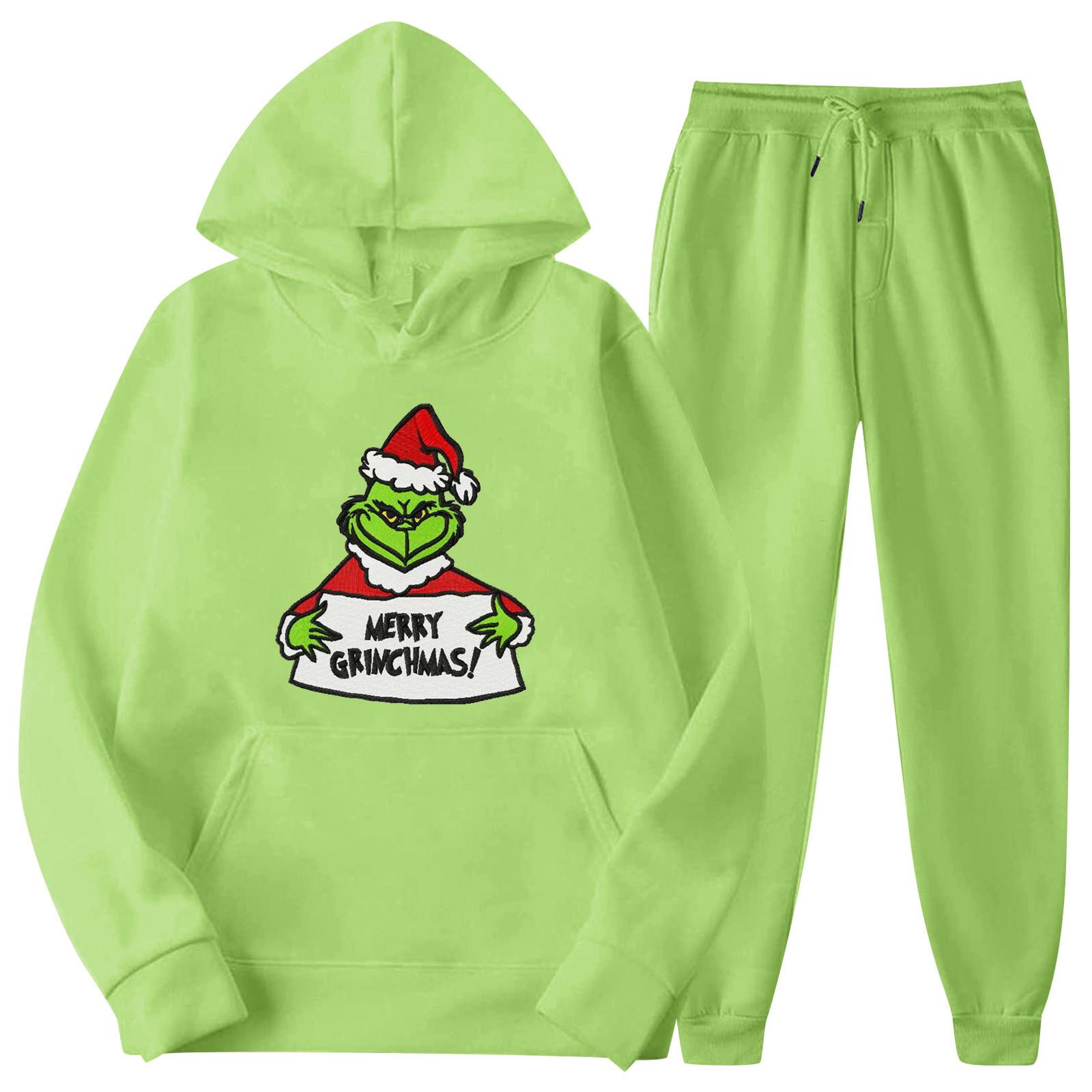 

Mens Hooded Sports Tracksuit Unisex Two-Piece Running Outfits Long Sleeve Pullover Hoodies Sweatshirt+Sweatpants Set S
