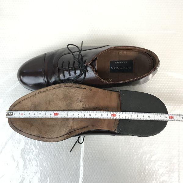 BOSTONIAN Genuine Leather Straight Tip Dress Shoes Men’s 9M 26.5-27.0 Burgundy(USED)
