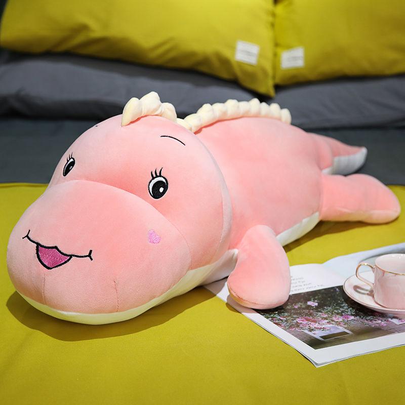 Dinosaurier-Plüschtierpuppe, die mit dir auf dem Bettkissen schläft. Süße Puppe für Mädchen. Große Stoffpuppe. Geburtstagsgeschenk