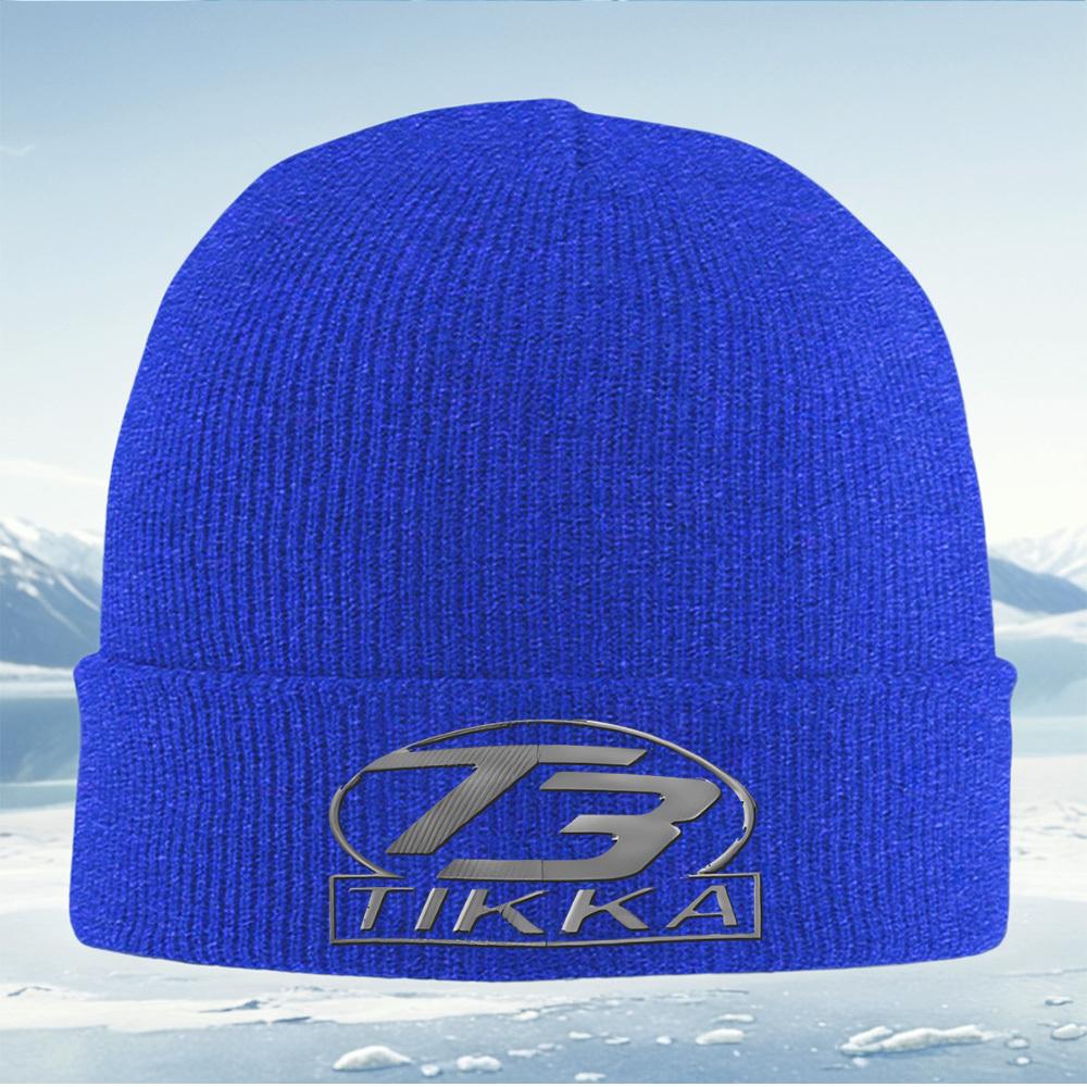 T3 TIKKA Silver Logo Design Men Women Unisex Knitted Hat Beanie Pullover Cap Winter Thermal Warm Christmas Outdoor Cycling Hikin