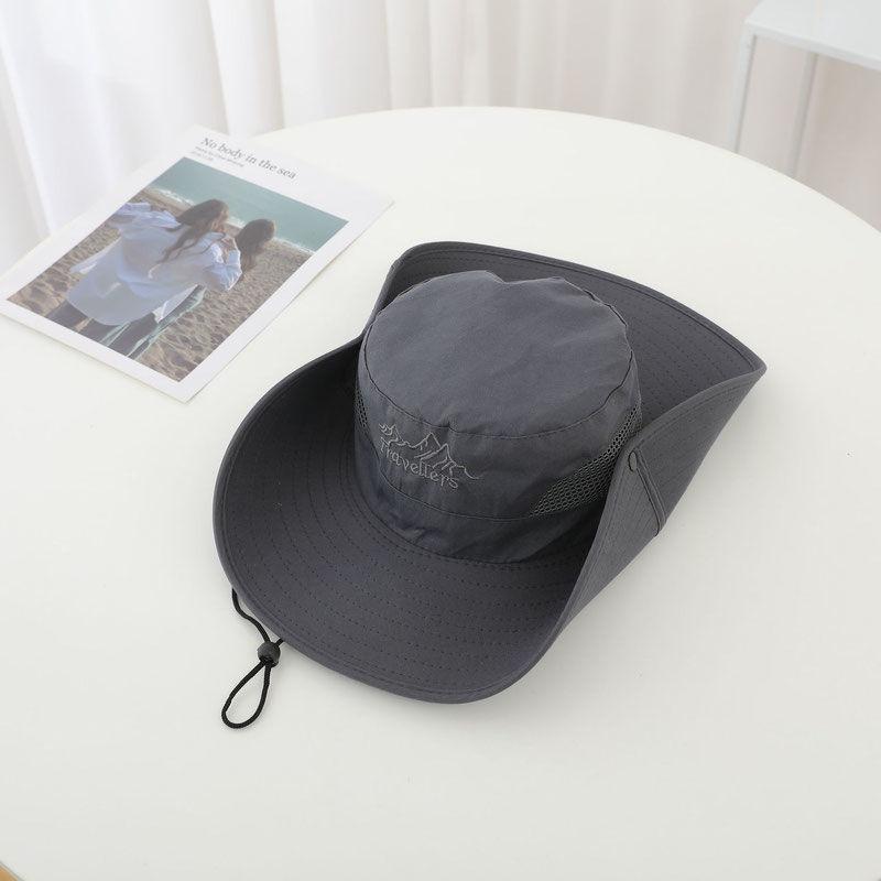Color Solid Breathable Fisherman Hat Casual Headwear Stylish Sunshade Cap Gift