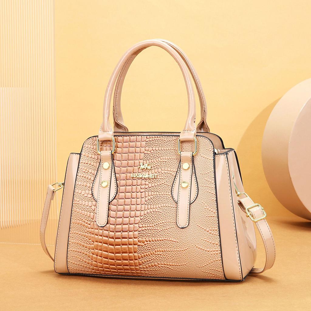 Bag Messenger Bag Women's 2025 New European and American Middle-aged Tote Bag Women's Bag Large Capacity Shoulder Portable