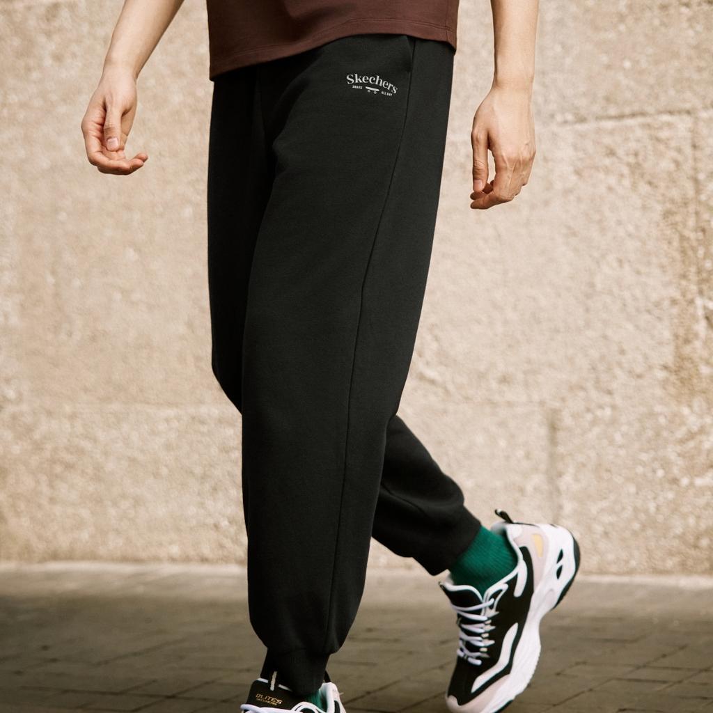 Skechers Breathable Comfortable Elastic Knitted Sports Pants Men Bottoms L226M018-0018