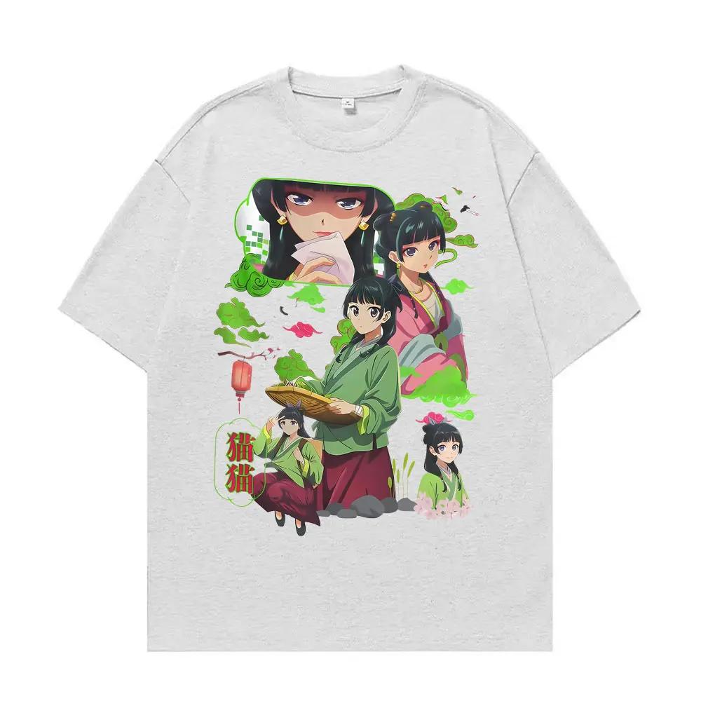 Pharmacist Diary Cute Anime T-shirt for Women Retro Harajuku Short Sleeve T-shirt Casual O-neck Loose Fit T-shirt