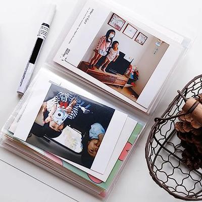 Wodoodporny Przezroczysty Album Fotograficzny A6 z 40 Kieszeniami 4x6 Duża Pojemność Album na Naklejki, Zdjęcia, Znaczki Pocztowe, Segregator, Holder na Fotokarty