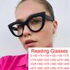 New Vintage Cat Eye Reading Glasses Anti Blue Light UV400 Retro Women Eyewear Fashion Trendy Farsightedness