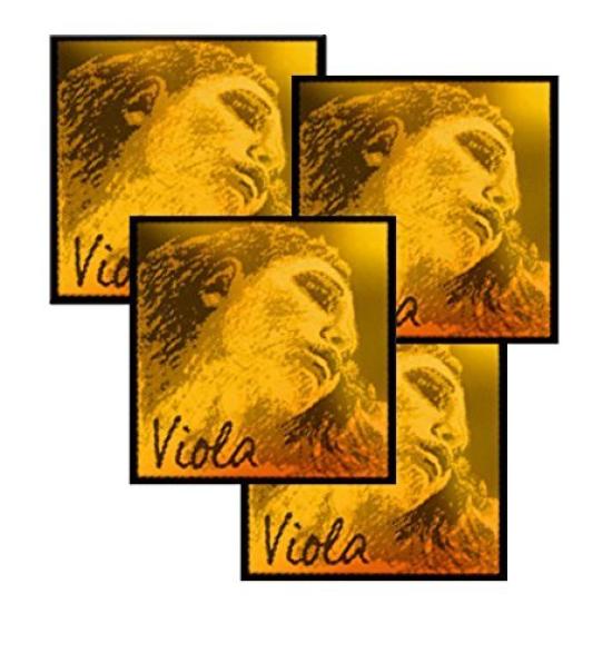 EVAH PIRAZZI Gold Viola Strings, 4-String Set