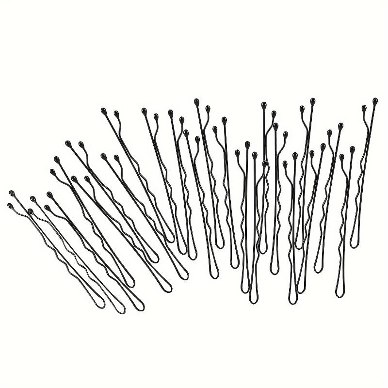 10/20 piezas Pinzas de pelo invisibles de onda, Pinzas de metal duraderas para el pelo para mujer, Pasadores simples de color sólido con caja de almacenamiento.Pinza de pelo