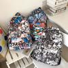 Men's Large Capacity Graffiti Backpack Women's Print Backpack Student School Bag