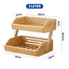 2/3 Tier Fruit Basket Large Capacity Multifunctional Desktop Snack Storage Shelf Removable Food Container