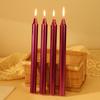 Electroplated European Long Stem Smokeless Odorless Candlelight Dinner Candles - Home Use Candlestick Customization Available