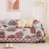 Nordic Knitted Double-sided Availability Flower Pattern Sofa Towel for Living Room Couch Slipcover Sofa Protector Home Decor