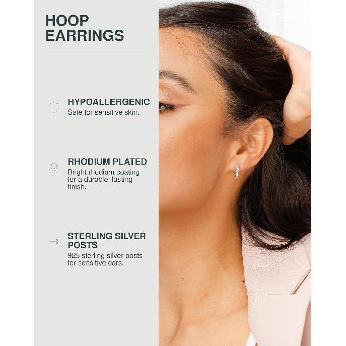 PAVOI 14K Gold Plated 925 Sterling Silver Post Twisted Huggie Earring | Women's Mini Hoop Earrings
