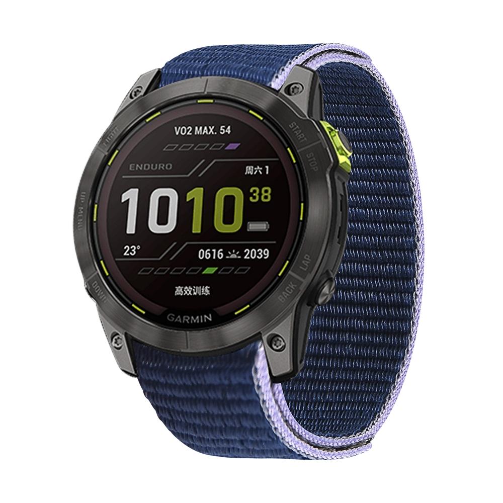 22mm 26mm Klettverschluss Nylon Armband für Garmin Epix Gen2 Fenix 7 7X Fenix 6Pro 5XPlus/Forerunner 955 965 MARQ Enduro 2 Uhrenarmband