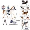 Animal Horse And Horseman Model Static Collectible Decor Toy For Kids Playroom