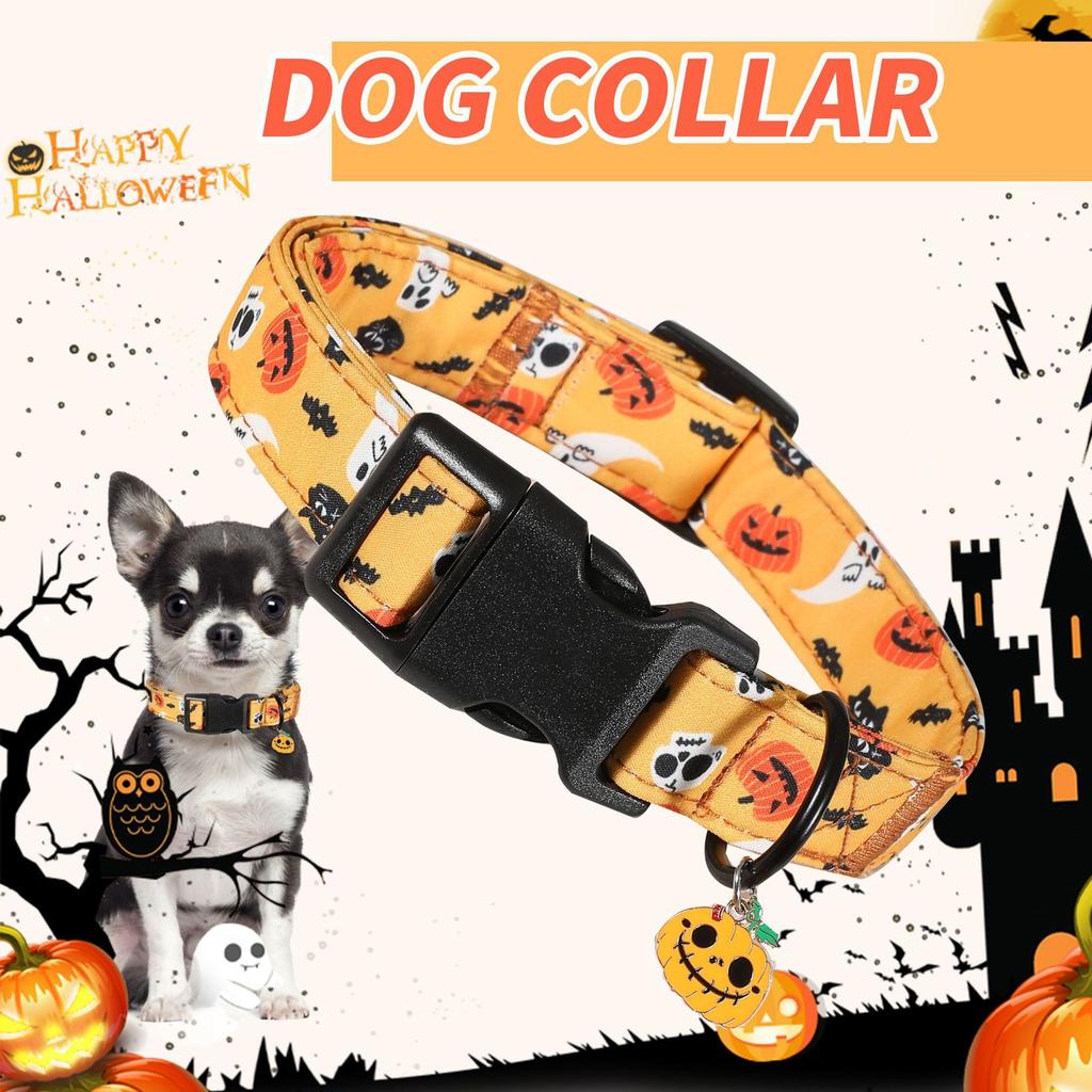 Halloween Dog Collars Anti Bite Neck Covers Pet Necklace Specific for Going Out Necking Large Medium Small Dog Cat Collars