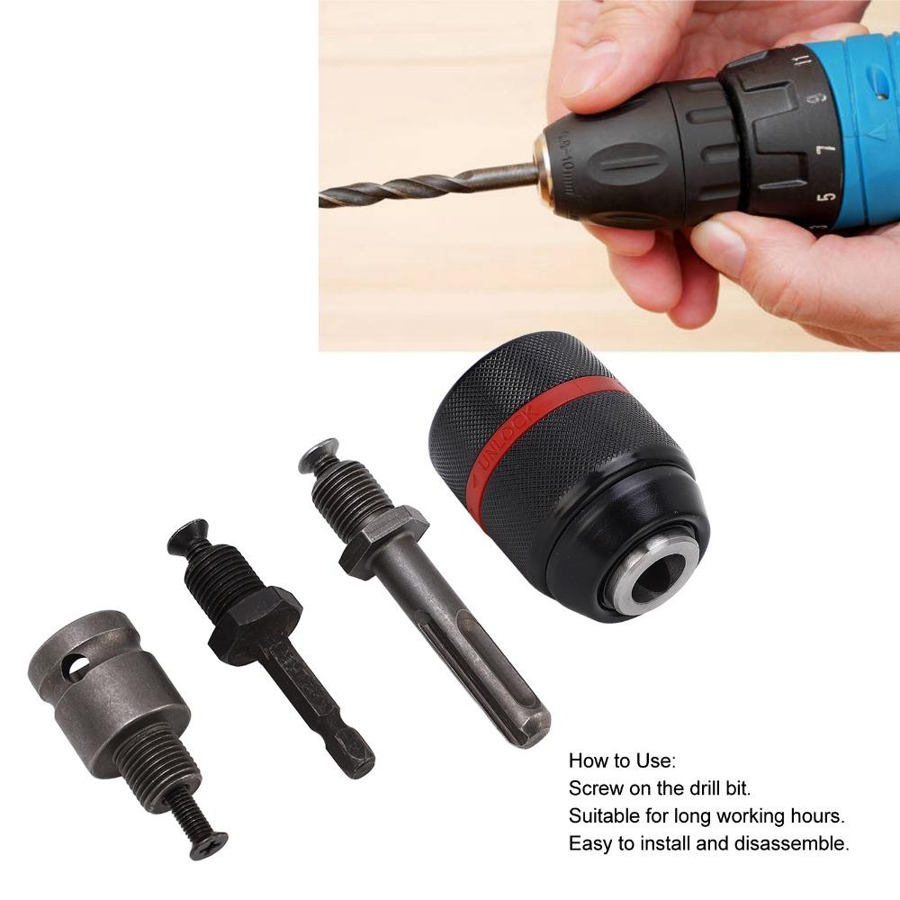 1/2-20UNF Mount Keyless Drill Chuck 2-13mm Capacity Quick Change Chuck For Hammer Drill