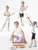 Girls' Summer Ice Silk Quick-Dry Breathable Tennis Yoga Mid-Length Shorts